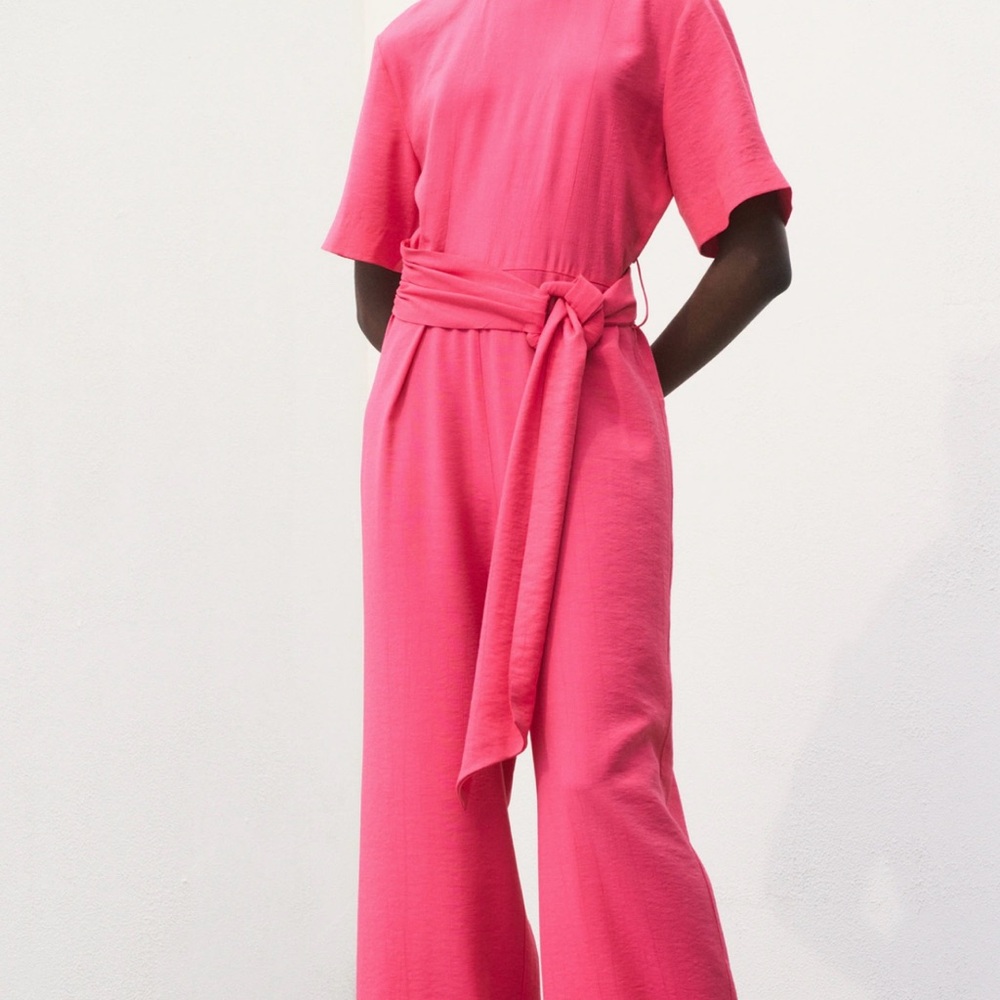 Mango Vibrant Pink Jumpsuit